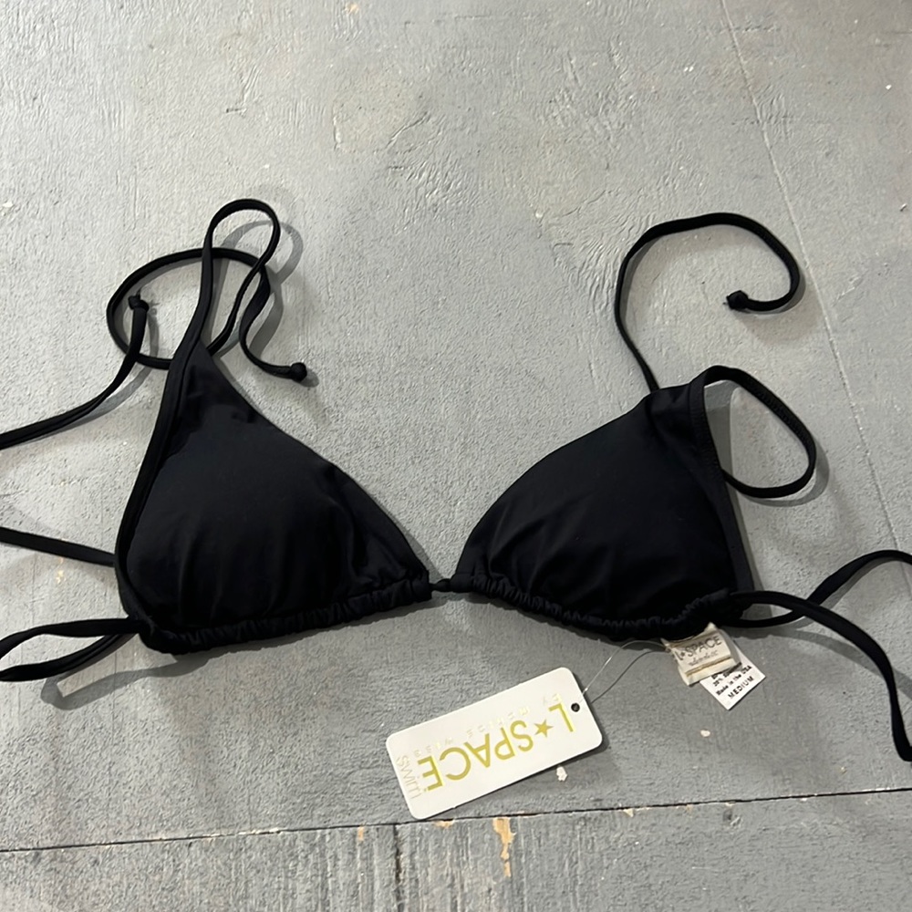L*Space Black Triangle Top NWT